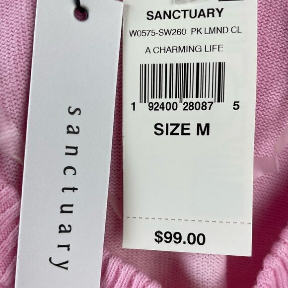 NWT Sanctuary Pink Lemonade Oversized Sweater Top - Picture 7 of 8